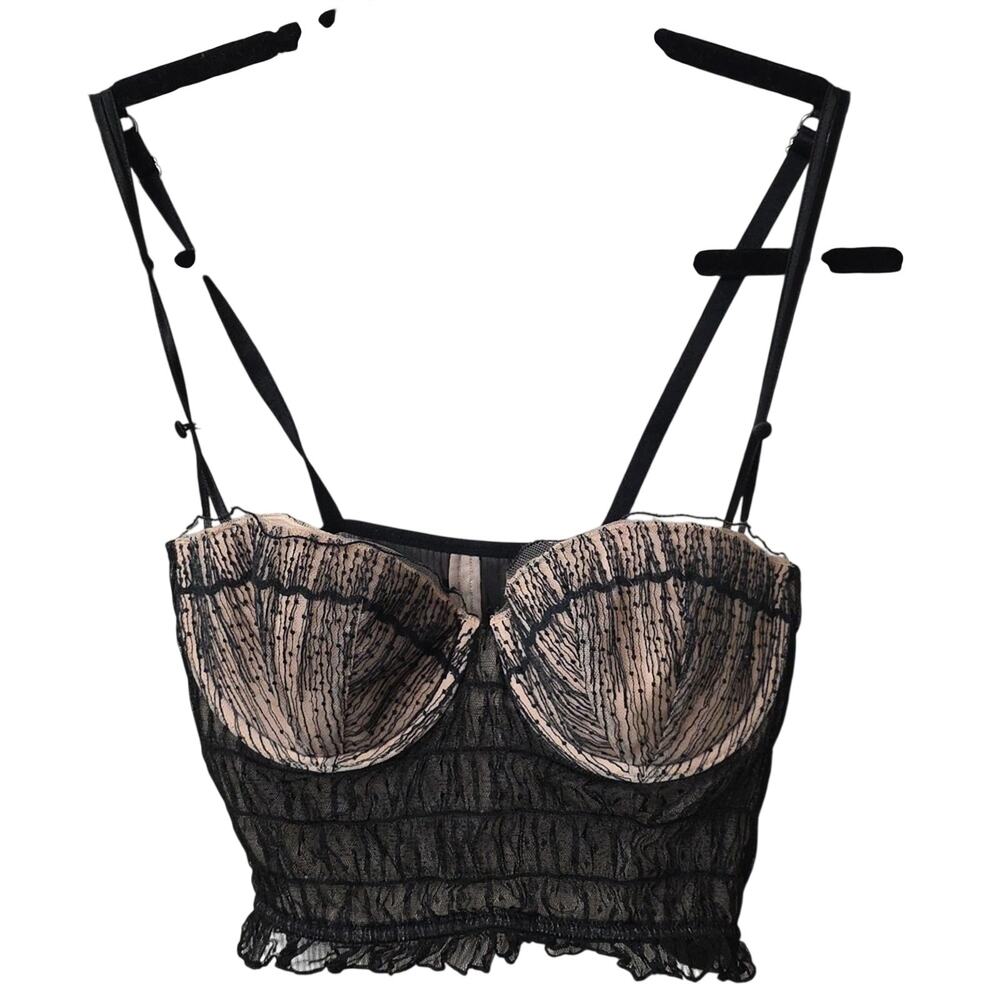 Victoria's Secret Longline Bustier Corset Style Bra Womens Size 34C